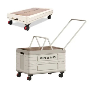 360° Rotating Foldable Storage Cart