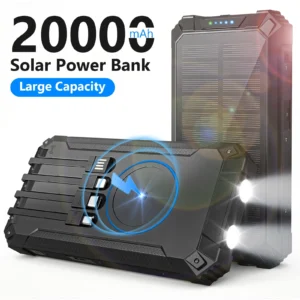 20000mAh Solar Wireless Power Bank